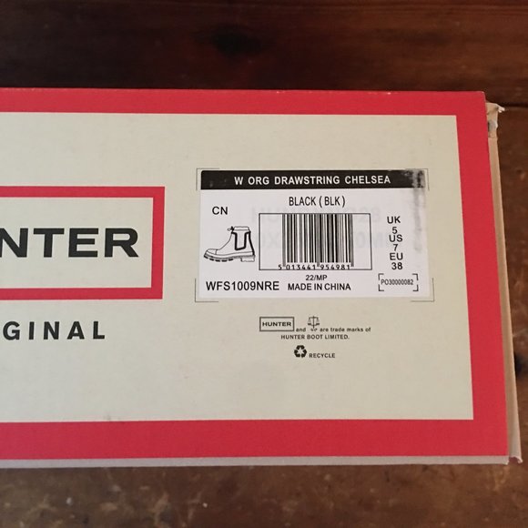 Hunter Boot Original Drawstring Chelsea Boot Size - Picture 5 of 5